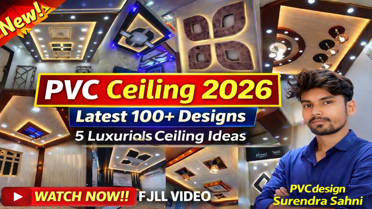 PVC Ceiling 2026 New Design 🔥 Latest 100+ Modern False Ceiling Ideas | PVC Design Surendra Sahni 