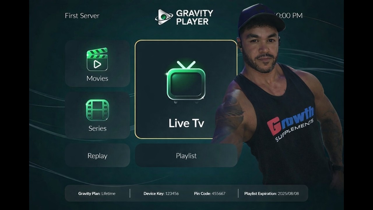 GRAVITY PLAYER NEW IPTV APP FOR SAMSUNG LG ROKU TV SMART TVS