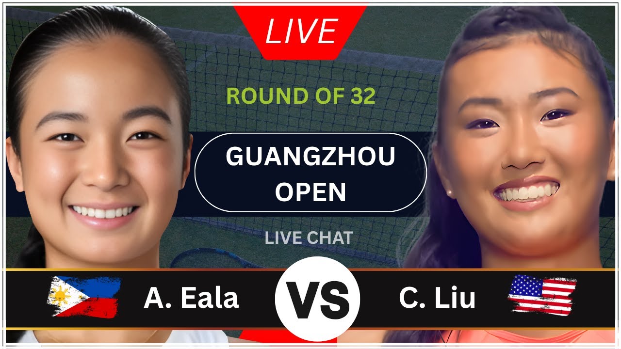 Alexandra Eala vs Claire Liu | Guangzhou Open 2025 Women&rsquo;s Singles | LIVE SCORE UPDATE