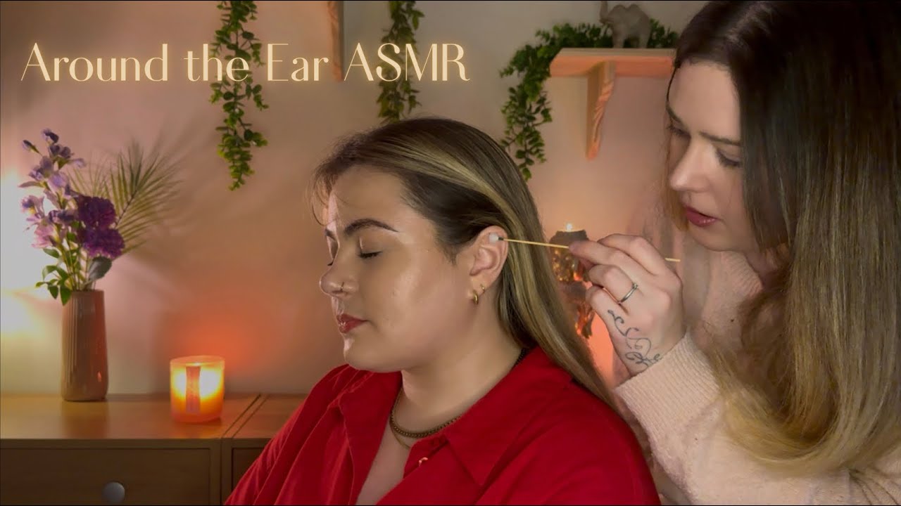 ASMR Around & On the Ear Brushing, Hair Brushing, Jade Combing & Soft Hand Movements & Touching 