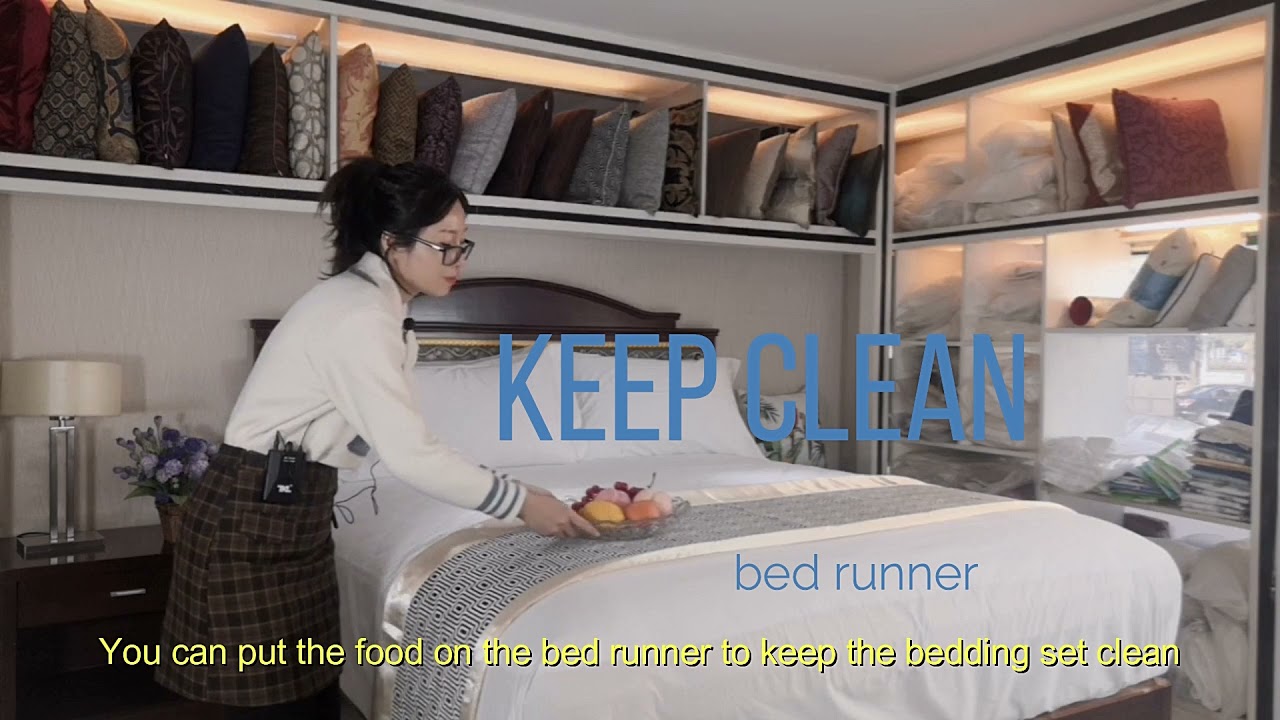 Hotel Bed Runner Use Decoration Keep Clean So Beautiful- Hanbi Textile