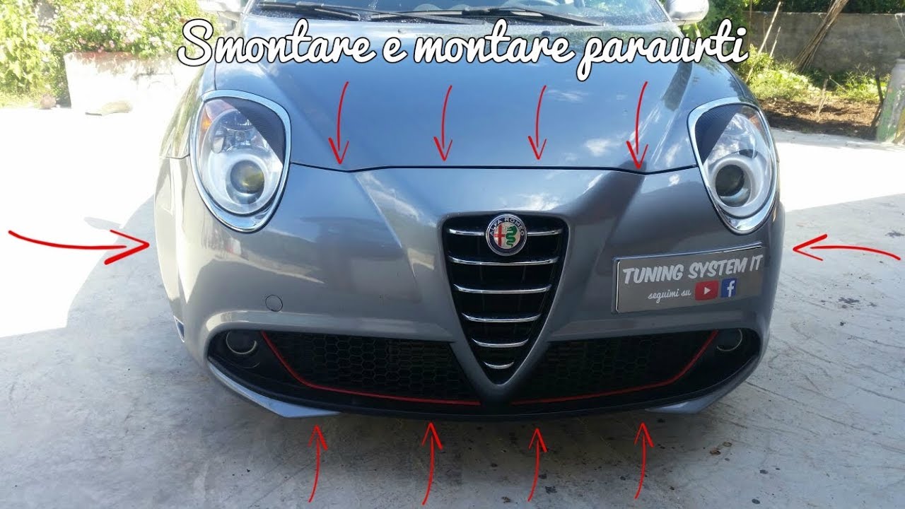 Come smontare e montare il paraurti su Alfa Romeo MiTo