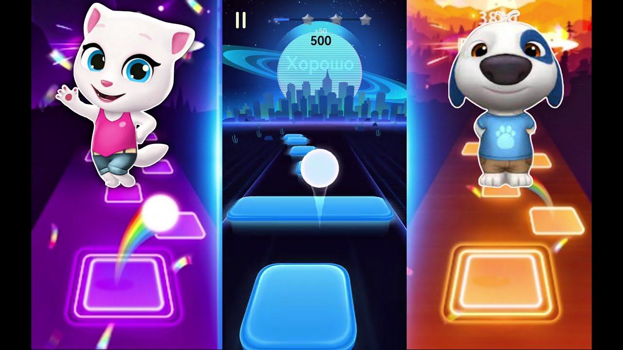 Did Tom and His Friends Set a Record in Tiles Hop? 😱🎮