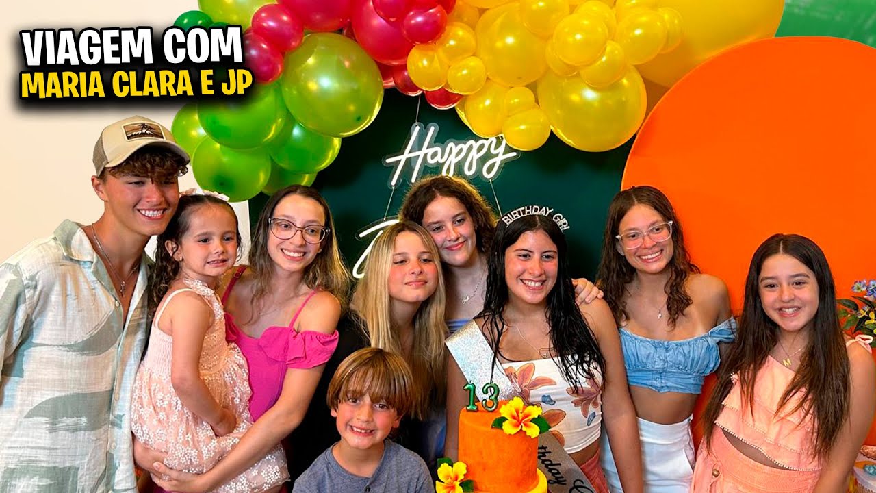VIAJEI COM MEUS AMIGOS YOUTUBERS PRA O ANIVERSÁRIO DA MARIA CLARA