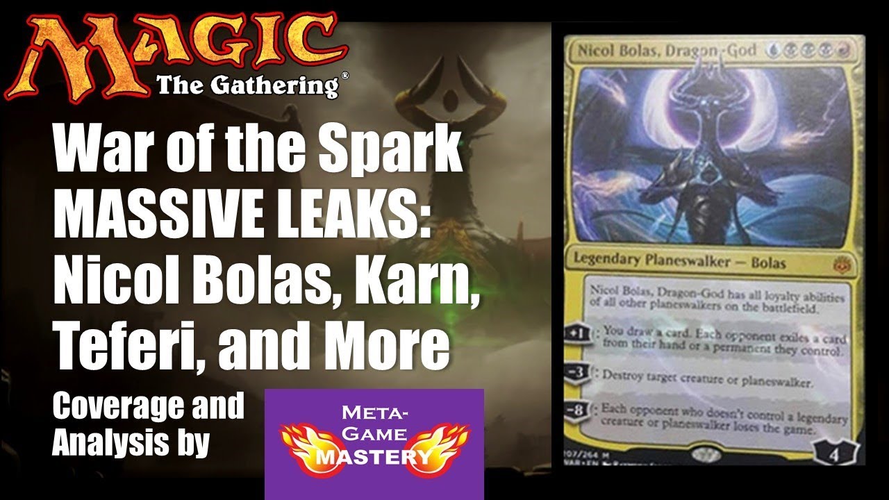 War of the Spark MASSIVE LEAKS: Nicol Bolas, Karn, Teferi, and More