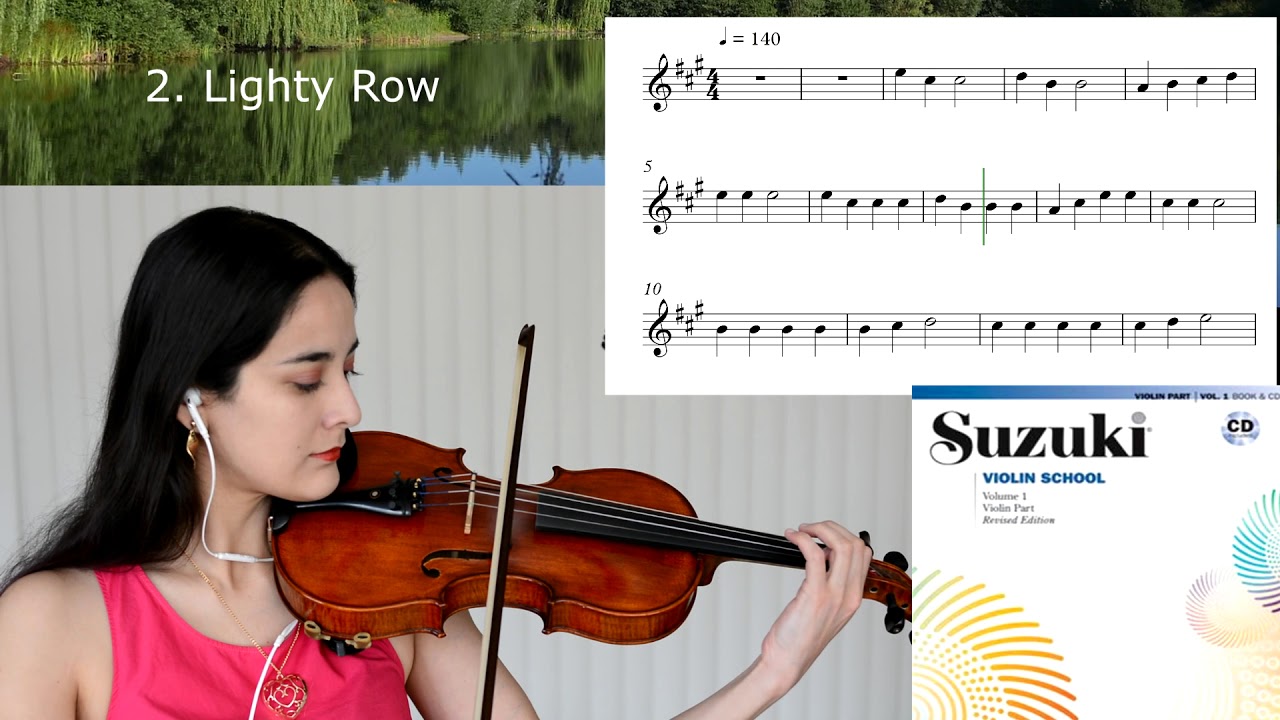 2 Light row / Suzuki Violin Libro 1