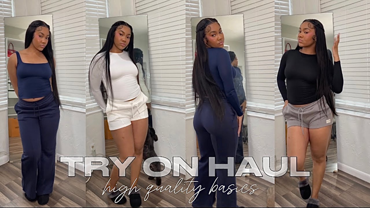 Basic closet essentials try on haul 💗 | MYOUTFITONLINE