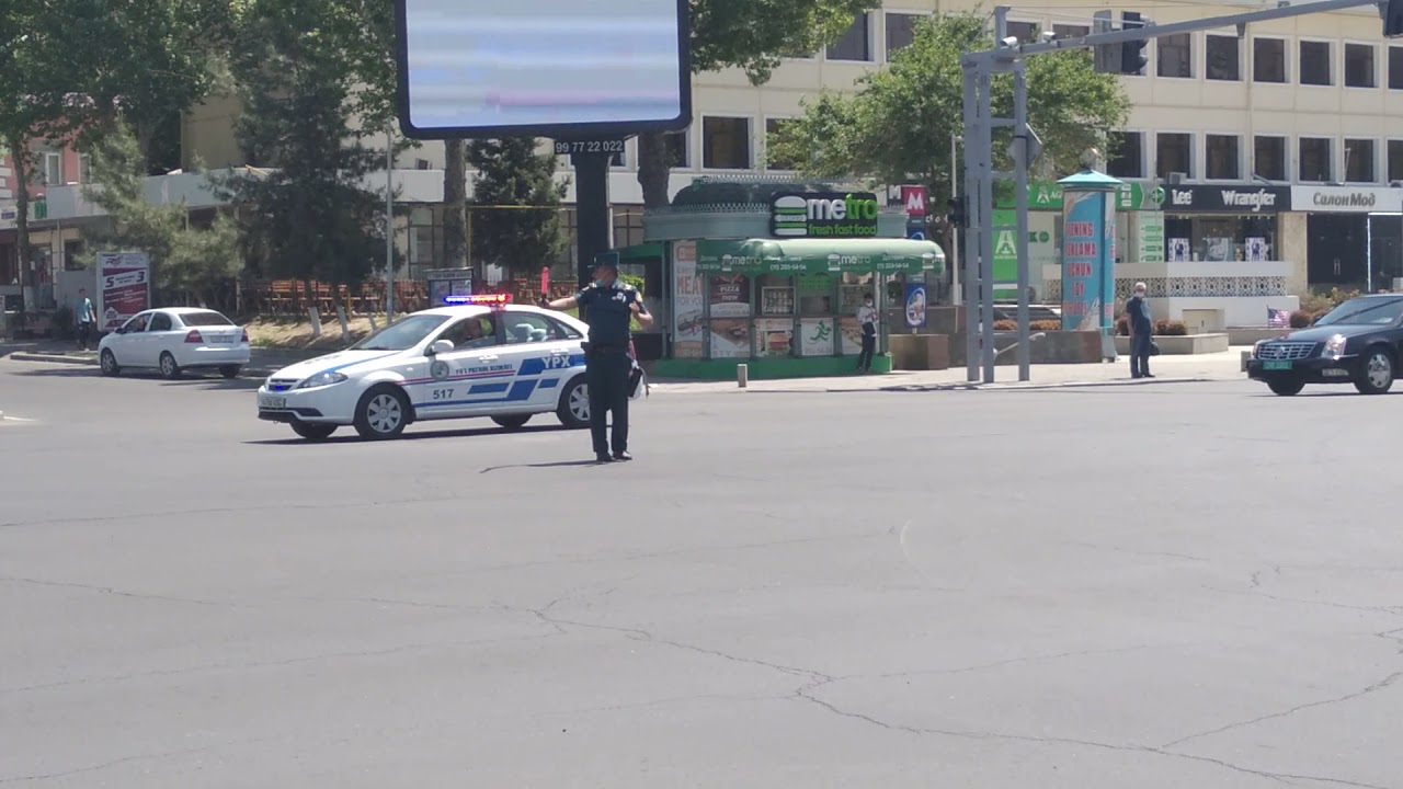 traffic police at tashkent uzBekistan 2021