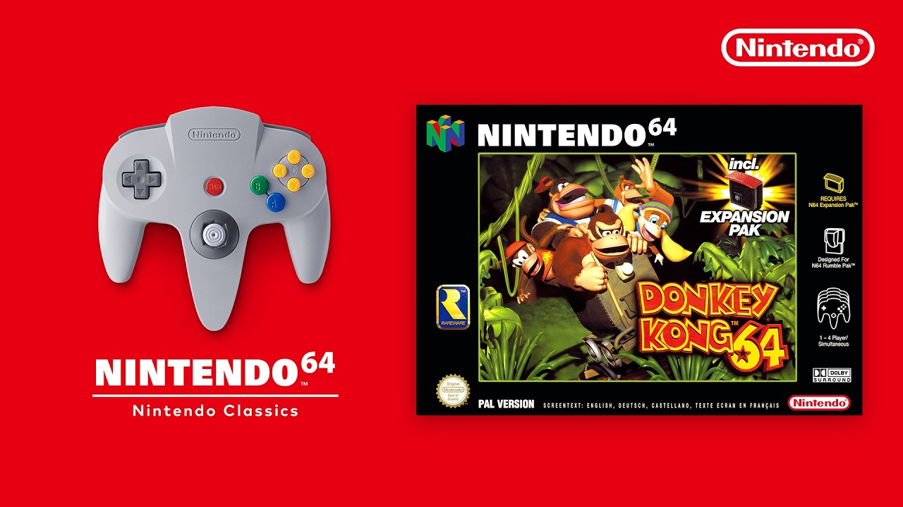 &iexcl;Donkey Kong 64 llega a Nintendo Switch Online + Paquete de expansi&oacute;n!