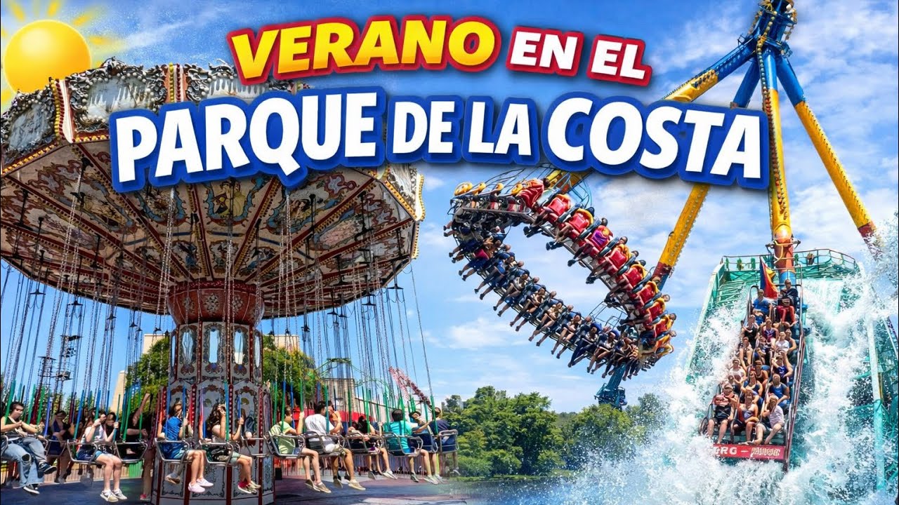 Verano en el Parque de la Costa 🎢 Péndulo, montaña rusa de agua y atracciones imperdibles 