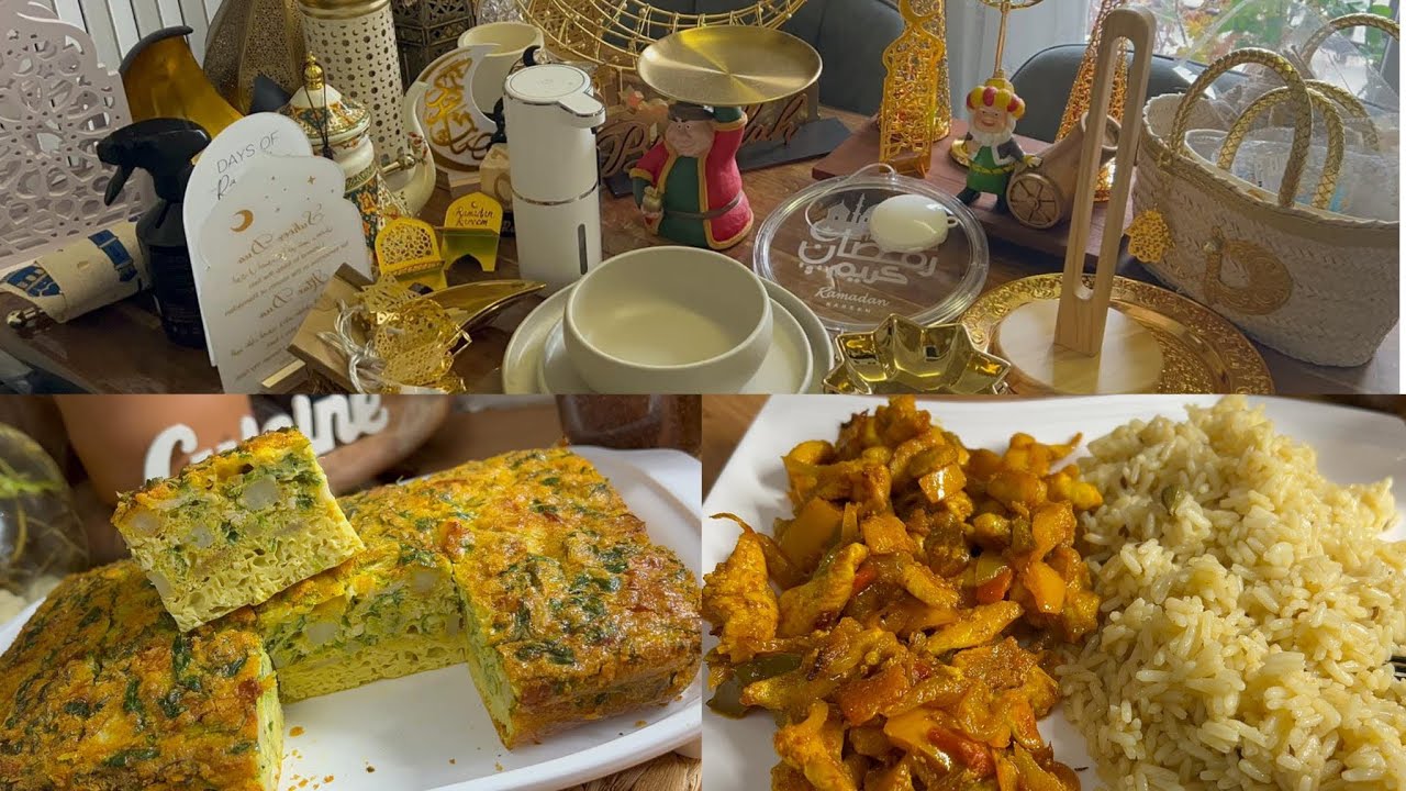 مشتريات من ديكورات رمضان 🌙 ووصفات خف لف ,كدبارة عشاء او فطور👍😋