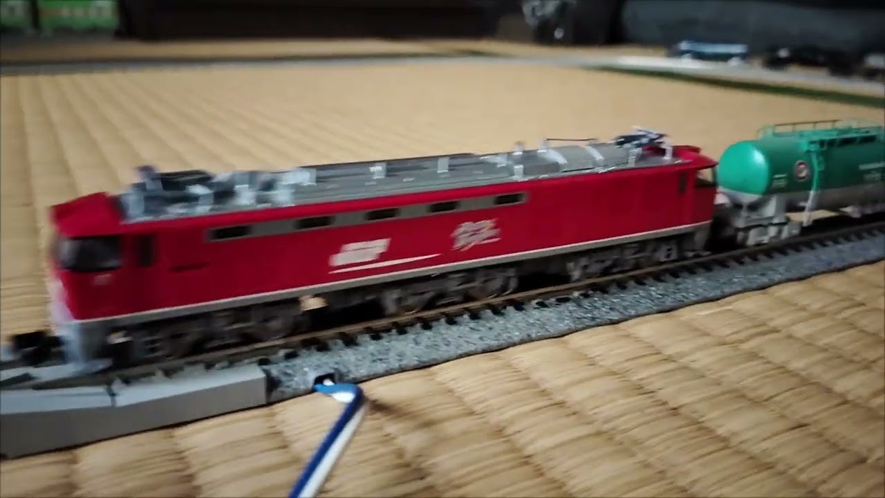 新機関車導入、EF510レッドサンダー😁久しぶりのタキ編成で試運転です😁TOMIXです😁