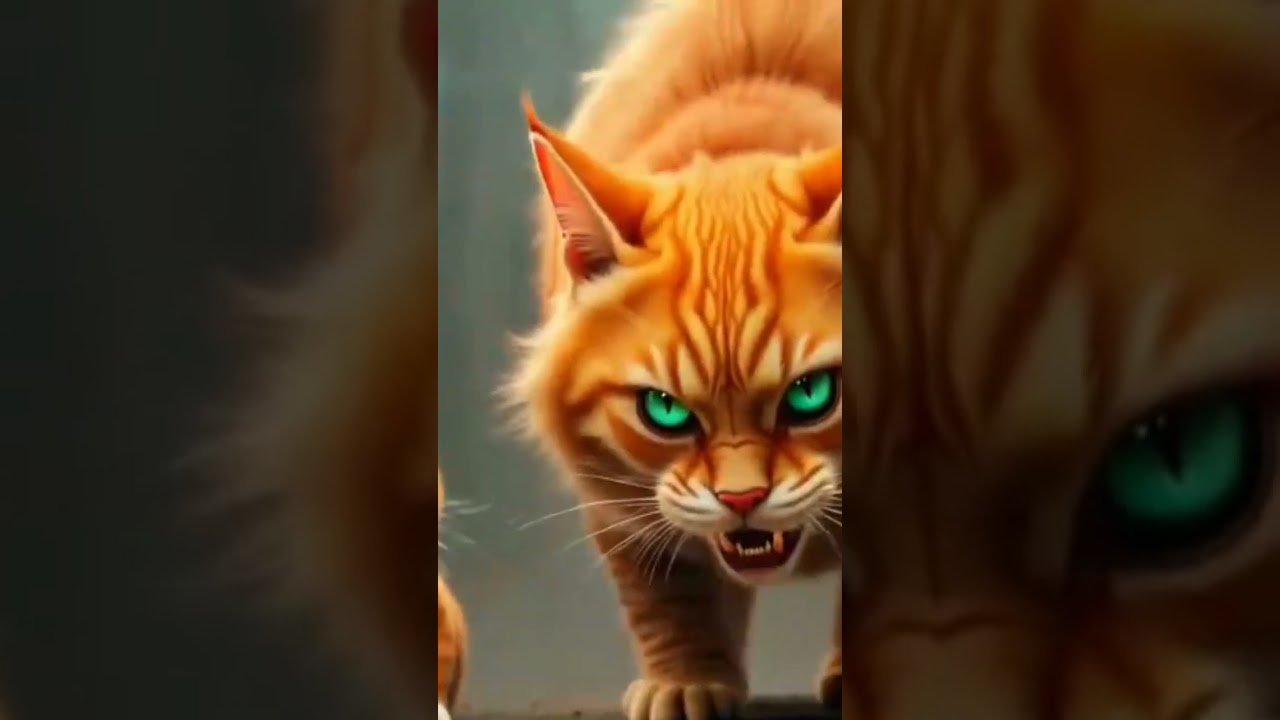 a angry cat 🐱 is very horror #SEGG #viralshort #shorts