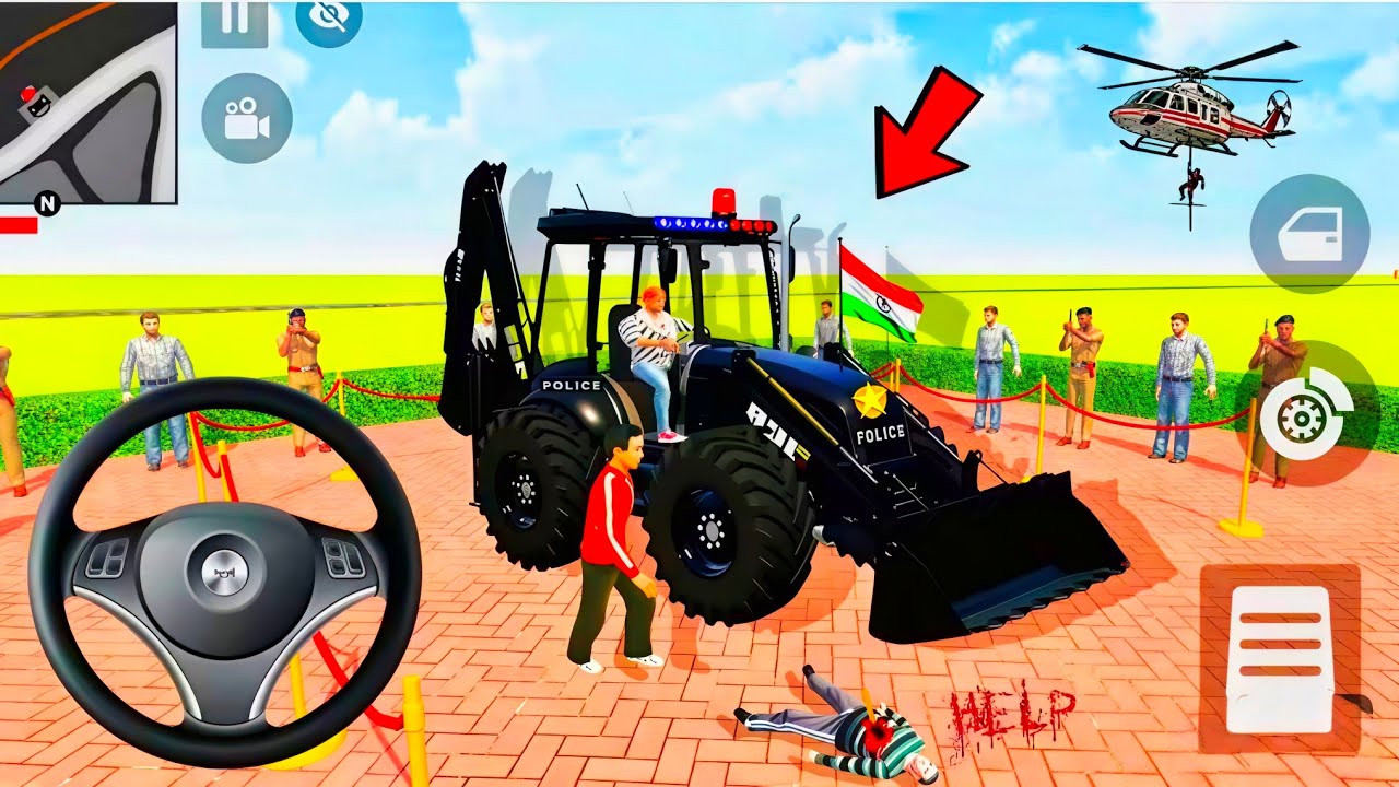 🤑Indian Thift Auto Simulator🤩Indian Showroom Purchase😯Modified Lexry Black JCB And Bike🥳Game