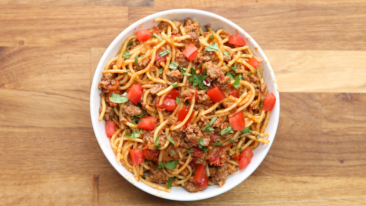 Quick & Easy One-Pot Taco Spaghetti