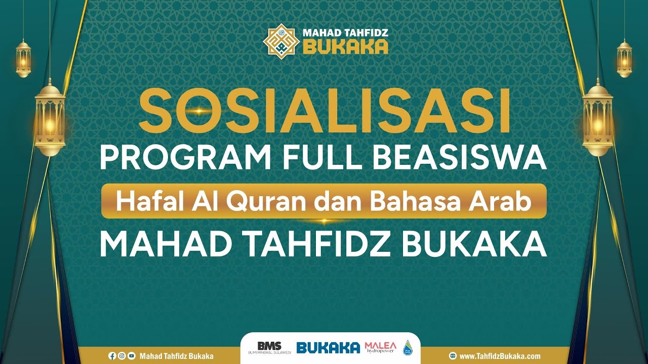 Pengenalan Program Beasiswa Mahad Tahfidz Bukaka