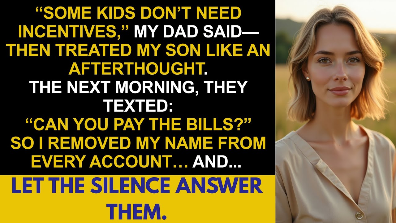 “Some Kids Don’t Need Incentives,” My Dad Said—Then They Treated My Son Like An Afterthought. So I…