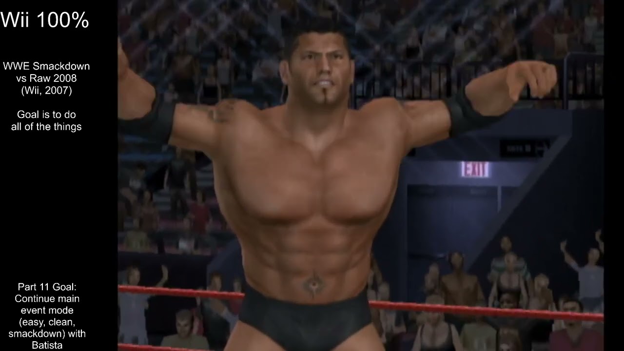 Wii 100% - WWE Smackdown Vs Raw 2008 100% (Wii, 2007) - Part 11