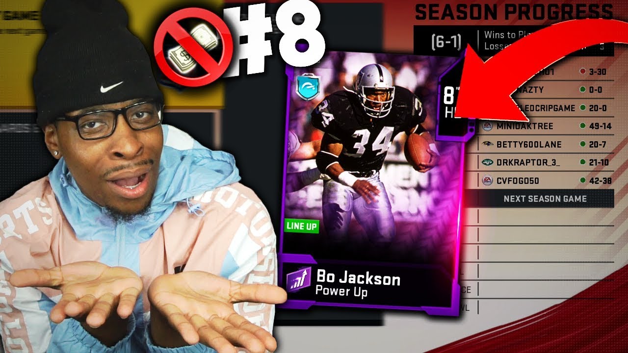 We Got Bo Jackson For The PLAYOFFS??!! No Money Spent #8 Madden 20 Ultimate Team