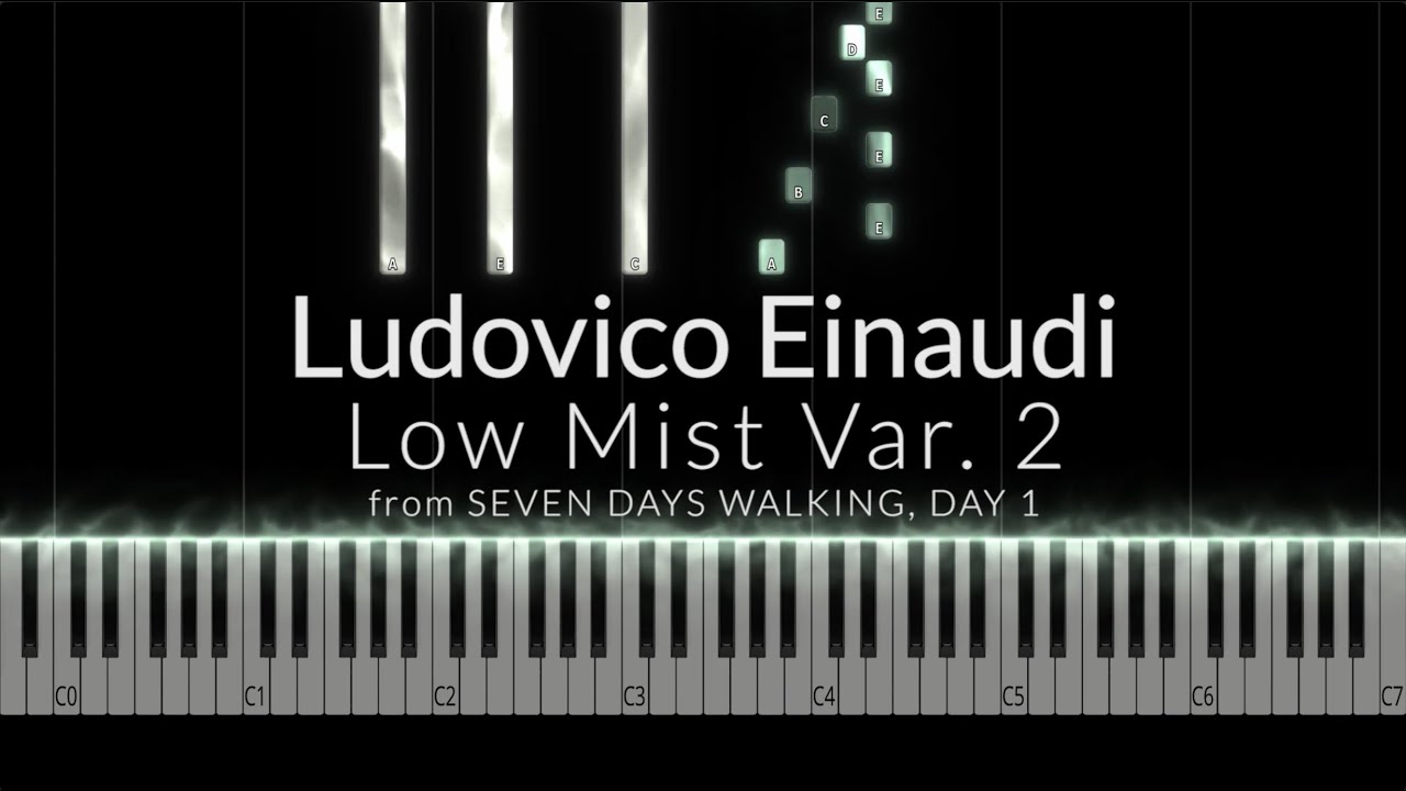 Ludovico Einaudi - Low Mist Var 2 (Day 1) Piano Tutorial
