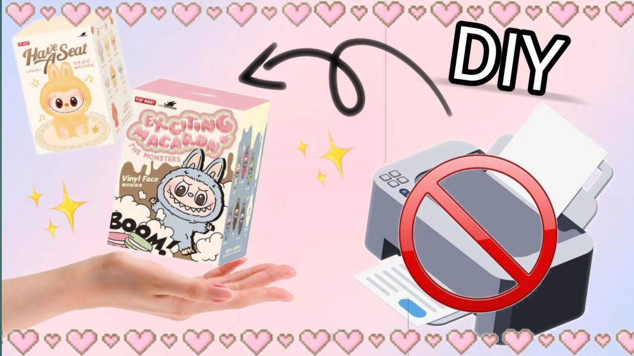 How to make Labubu blind box 💗✨️#diy #trending #viral #blindbox 