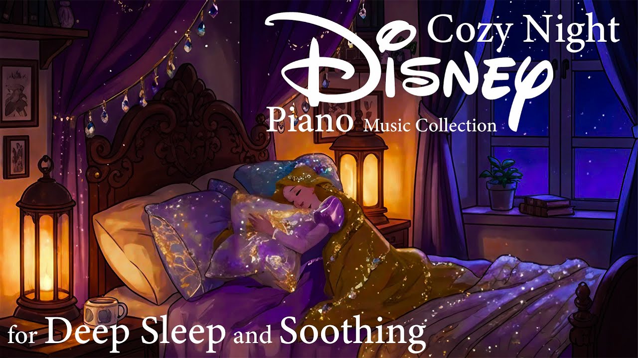 Once Upon a Cozy Night 🌙✨ | Disney Piano Lullabies for Deep Sleep & Gentle Dreams