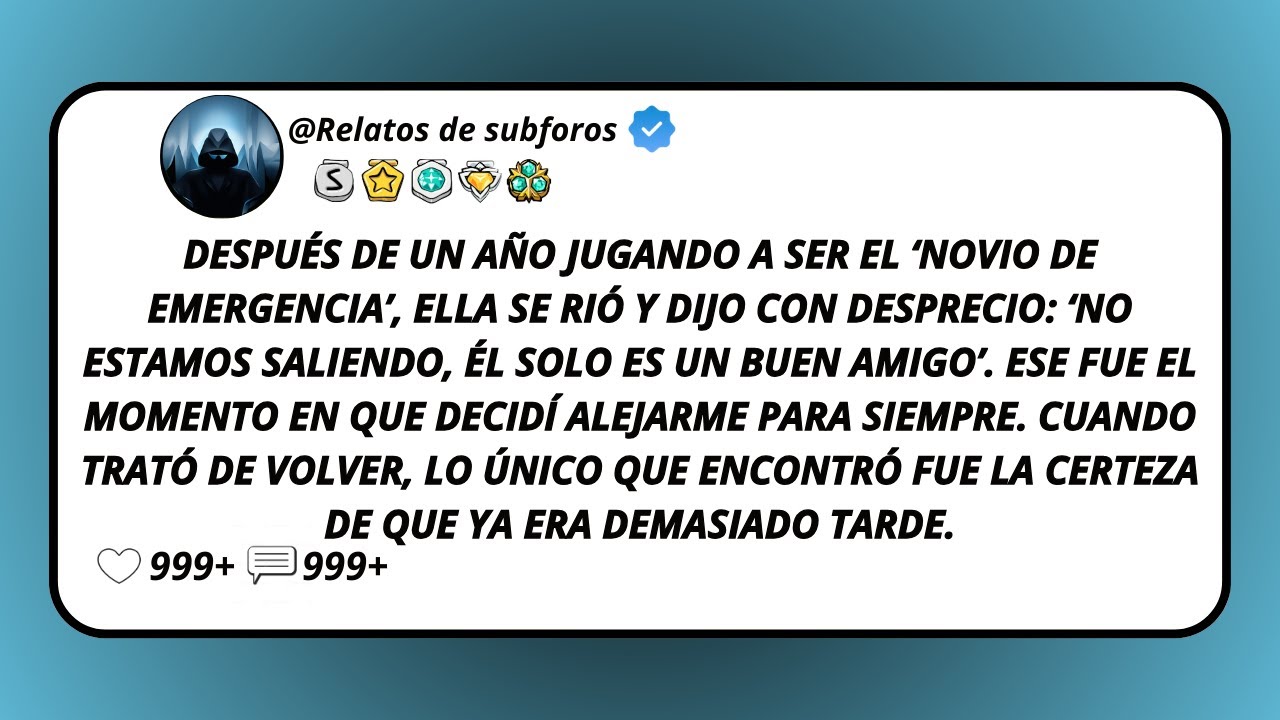 Después De Un Año Jugando A Ser El ‘Novio De Emergencia’, Ella Se Rió Y Dijo Con Desprecio: ‘No...