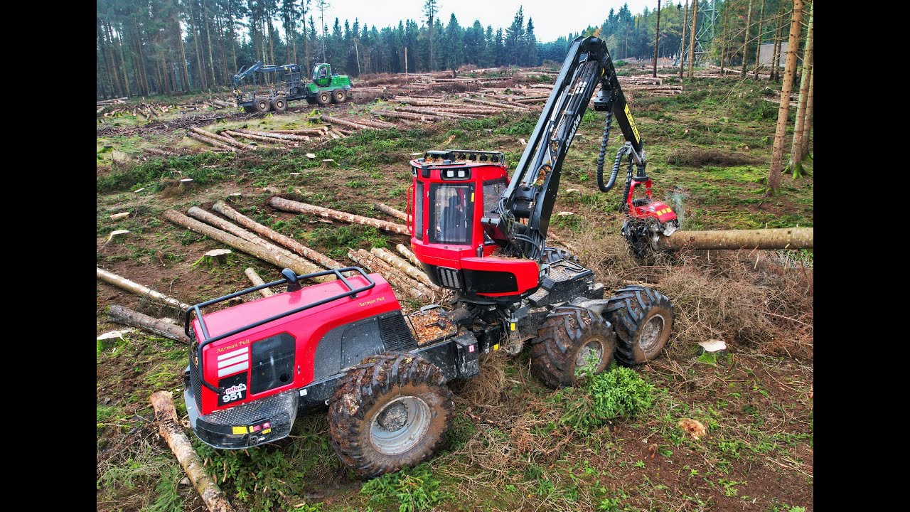 🌲4K|*DreamTEAM* • John Deere 1910G & Komatsu 951 - C164 • Harvester & Forwarder • LoggingExtrem •#2🌲