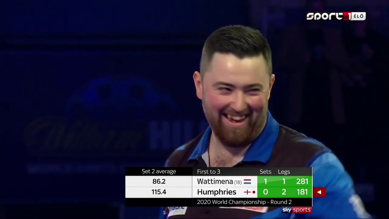 8) Jermaine Wattimena vs Luke Humphries 2020 PDC World Darts Championship 2019.12.14 Round 2