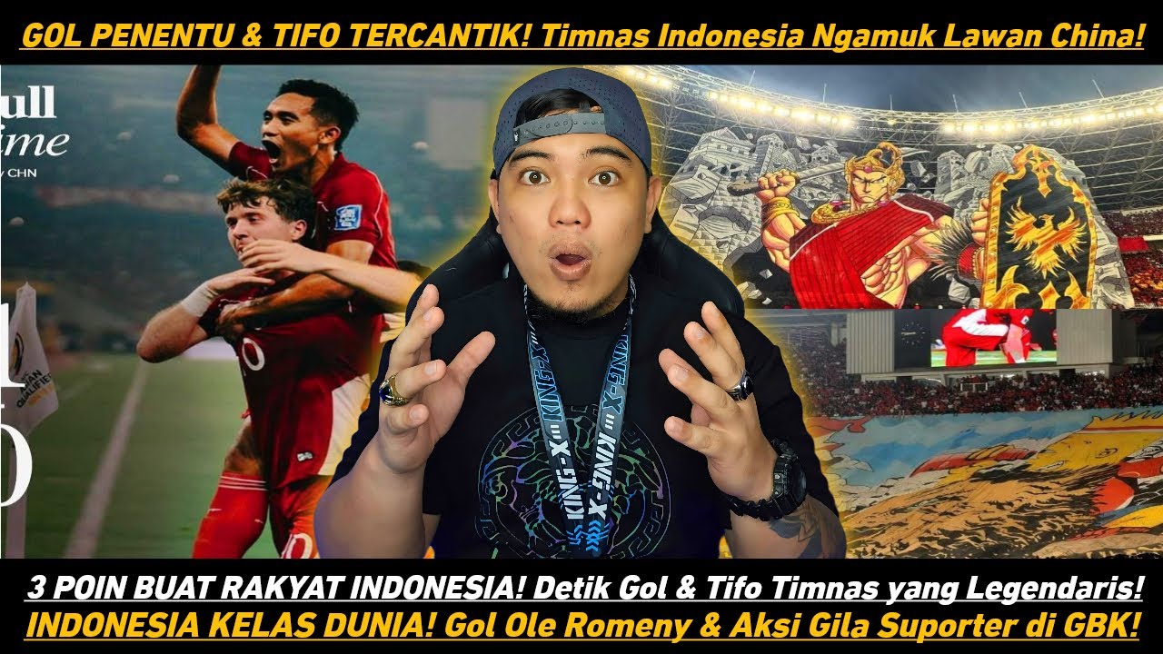 OLE ROMENY BIKIN GEGAR GBK! Indonesia Kalahkan China 1-0!
