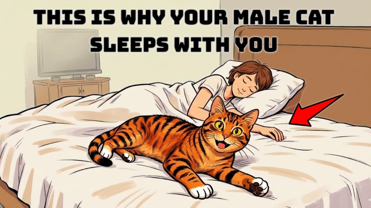 Why Your Male Cat SLEEPS With You – 6 Secret Messages 90% of Owners MISS