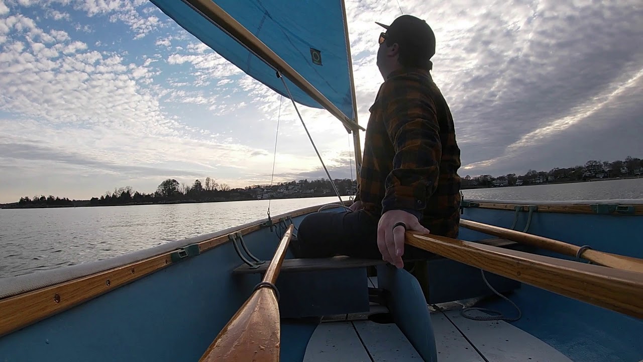 Sailing a Dyer Dow in Hingham Harbor