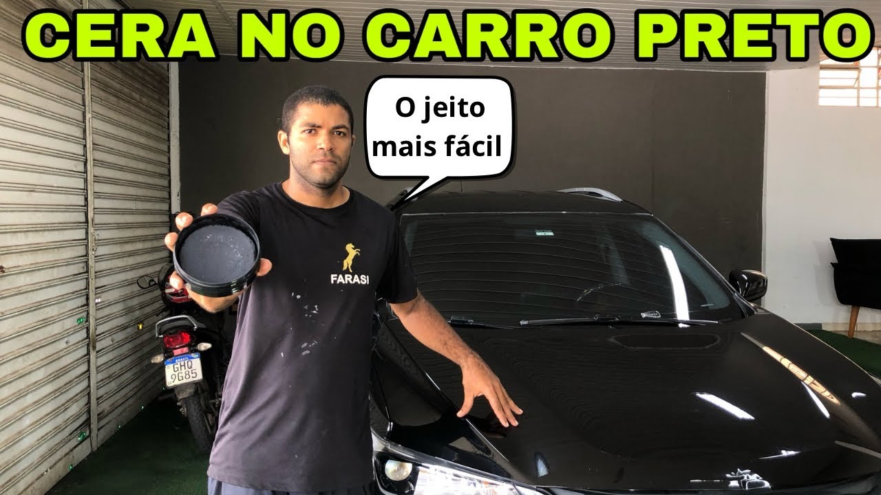 COMO ENCERAR UM CARRO PRETO ? ( Descubra comigo)