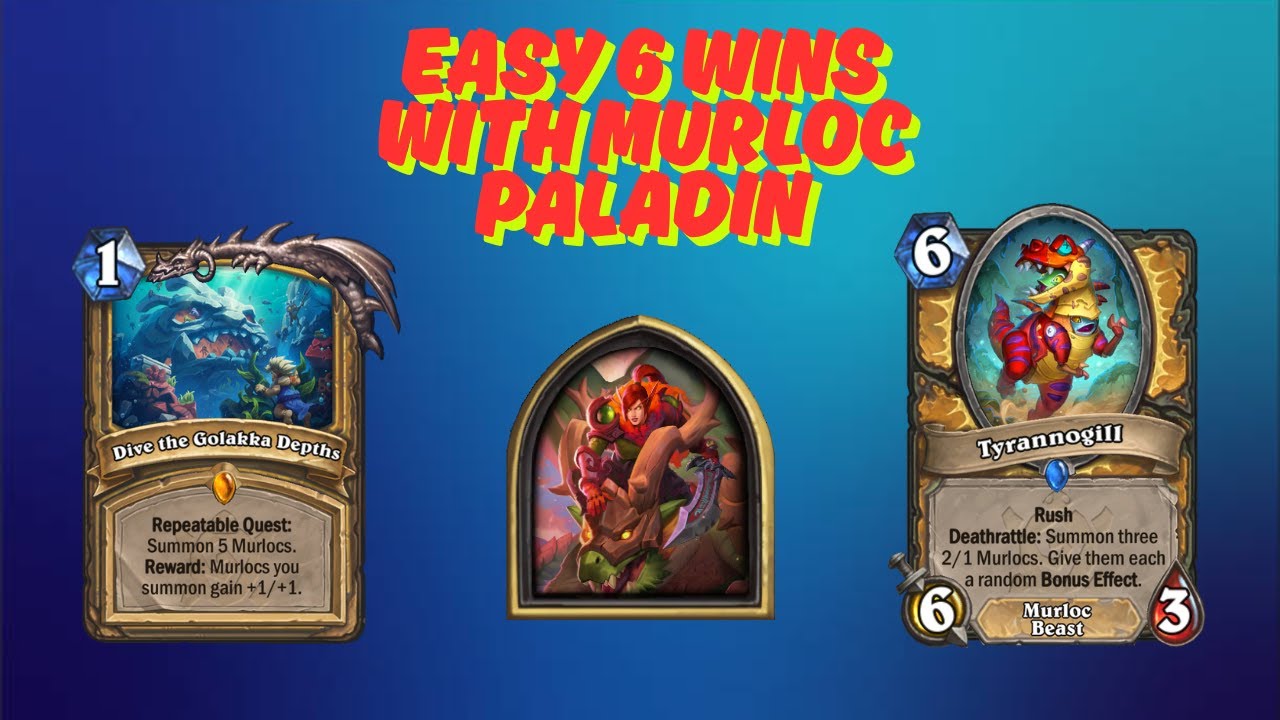 Easiest 6-win Tavern Brawl with Murloc Paladin