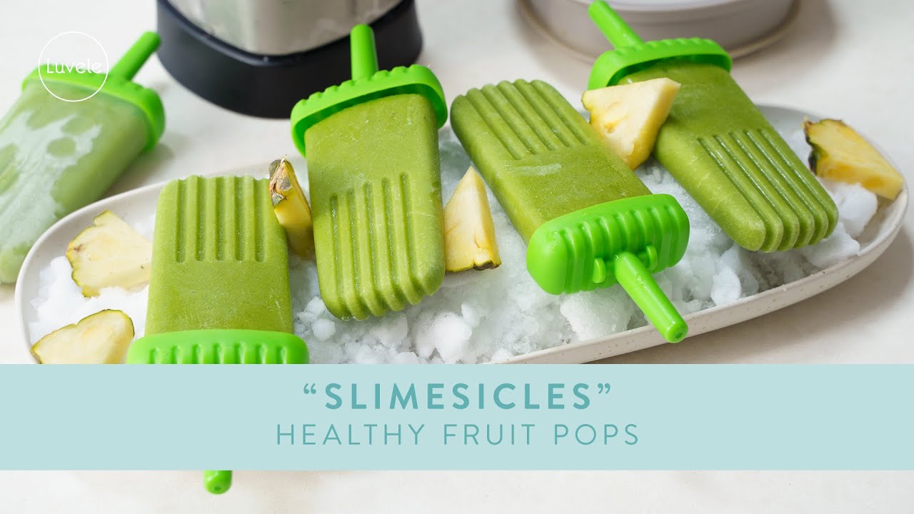 Healthy Fruit Popsicles | Green Smoothie Pops