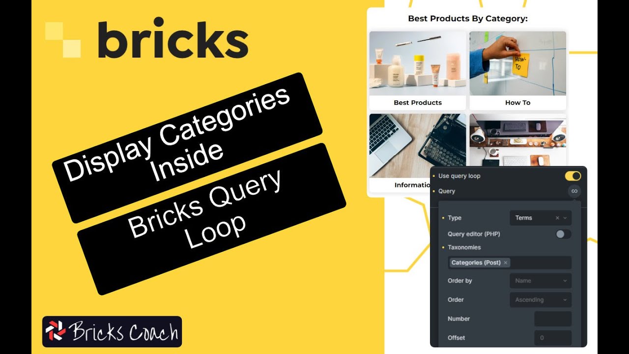 Display Categories in a Bricks Builder Query Loop
