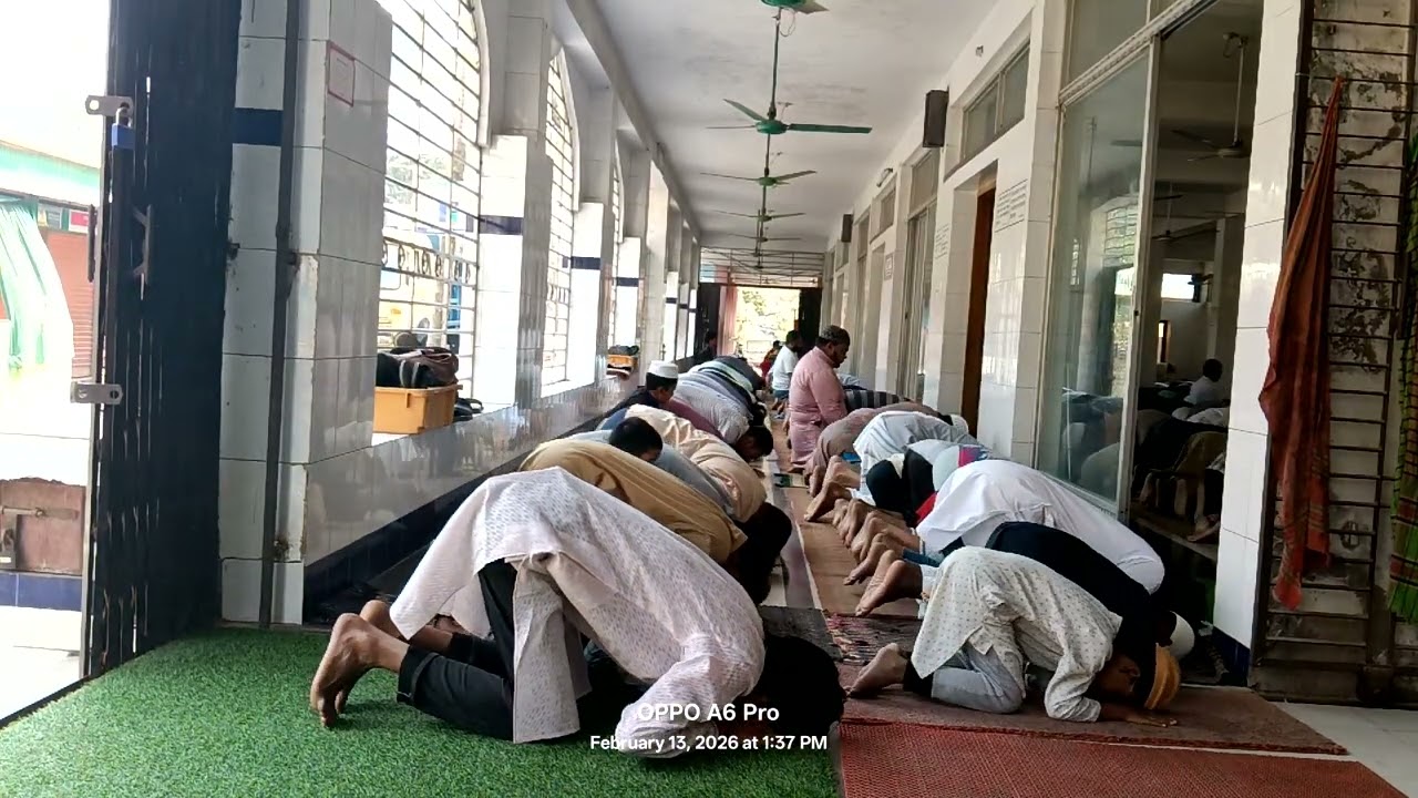 জুম্মার নামাজ আদায় করলাম।।।#