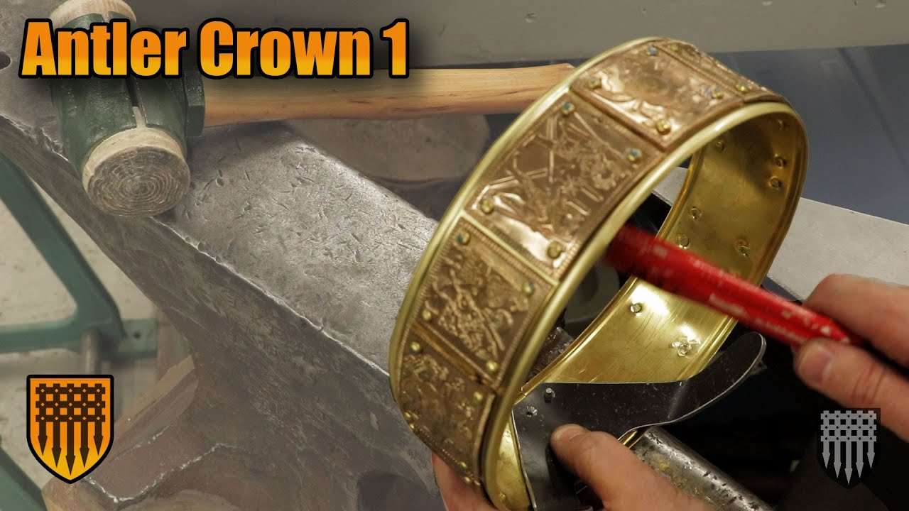 How to make a crown: Deer Skull Viking Crown with Real Antlers - Part 1