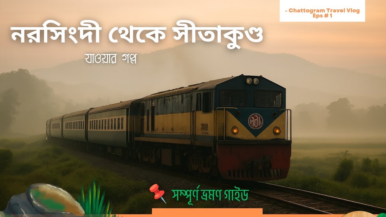 নরসিংদী থেকে সীতাকুণ্ড (কুয়াশাচ্ছন্ন সকালের ট্রেন যাত্রা)Narsingdi to Sitakunda Train Journey  2025