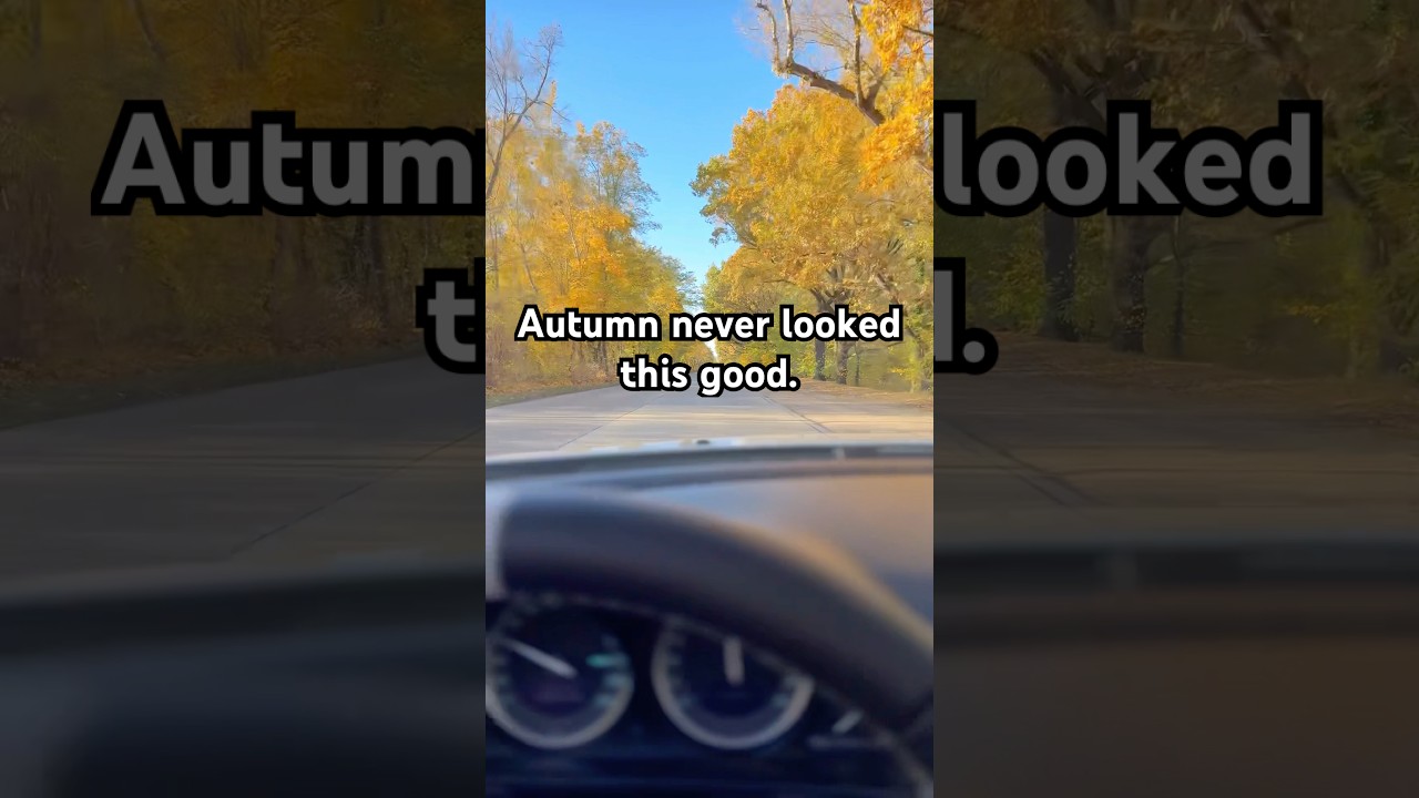Driving through autumn dreams #mercedes #sl #viral #shorts #amg #vienna #cars