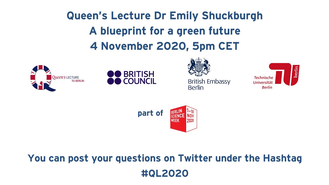 Queen&rsquo;s Lecture 2020 &ndash; Dr Emily Shuckburgh: A blueprint for a green future