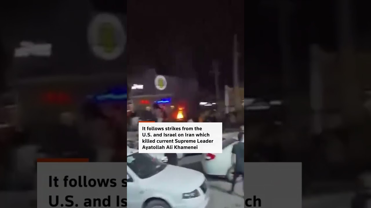 Iranians topple an Ayatollah monument