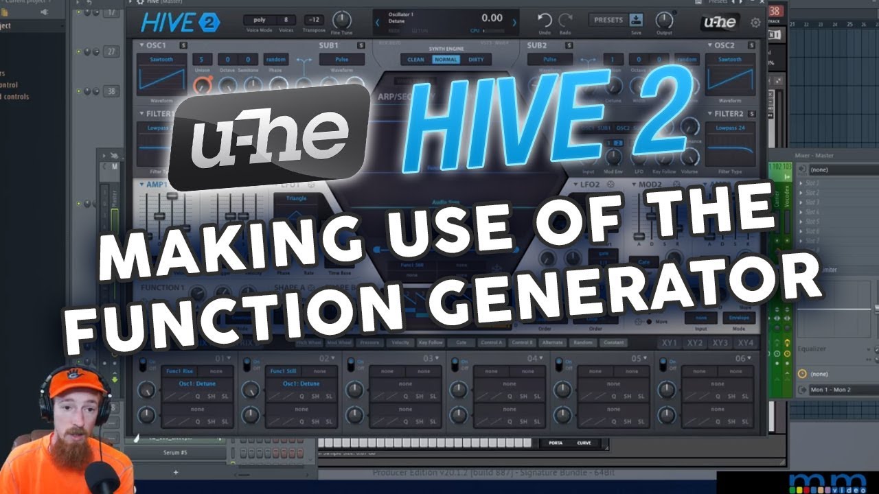 MMTV: u-he HIVE 2: Using the Function Generator| Eric Burgess
