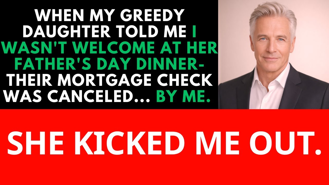 When My Greedy Daughter Said I Wasn't Welcome at the Father's Day Dinner - Their...