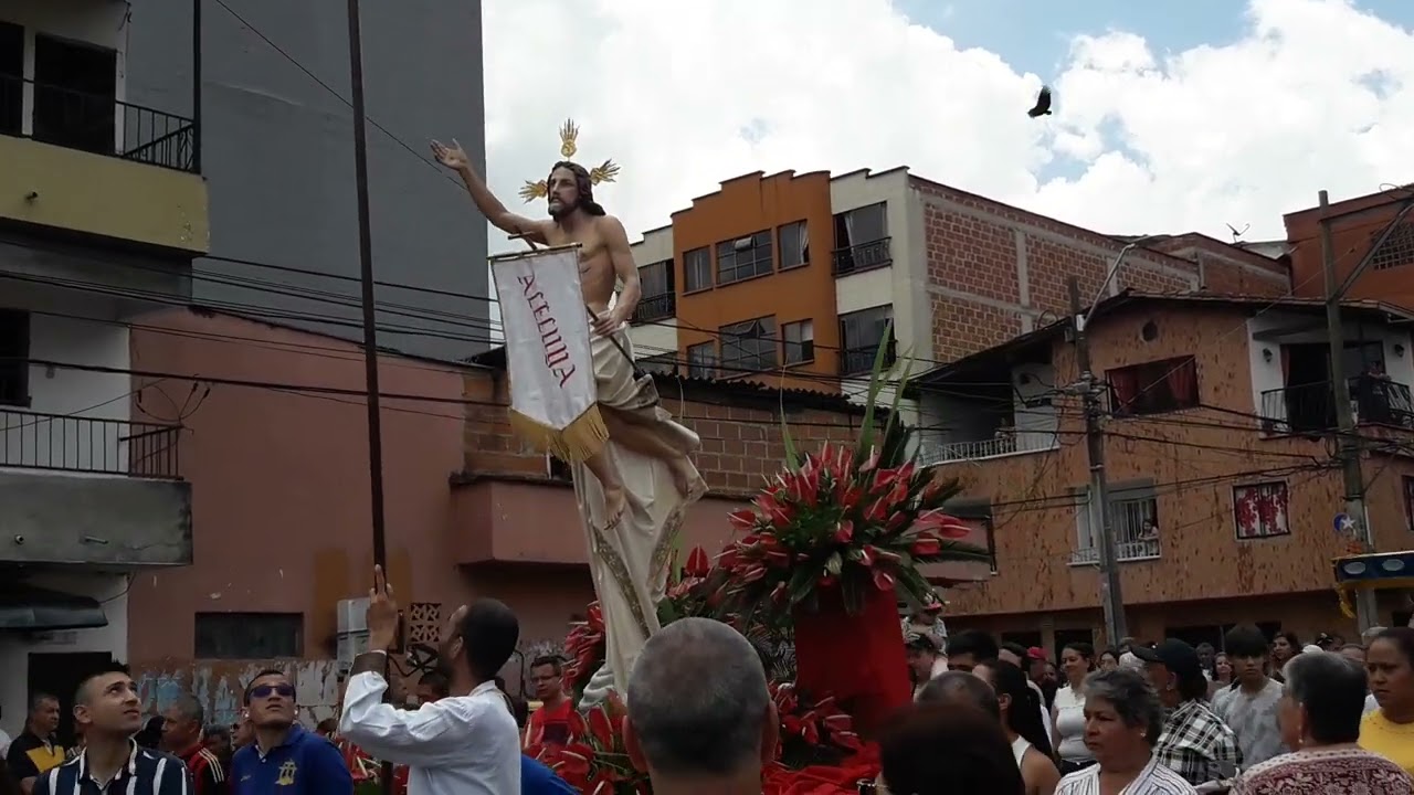 Procesión domingo de resurrección | Semana santa 2023 | Catedral de Caldas Antioquia
