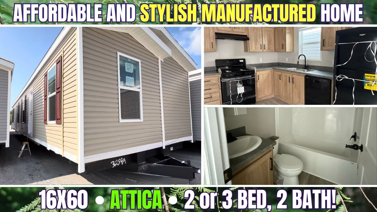 16X60-&ldquo;Attica&rdquo; Affordable  Manufactured home designed for you. Champion&rsquo;s most popular floor plan