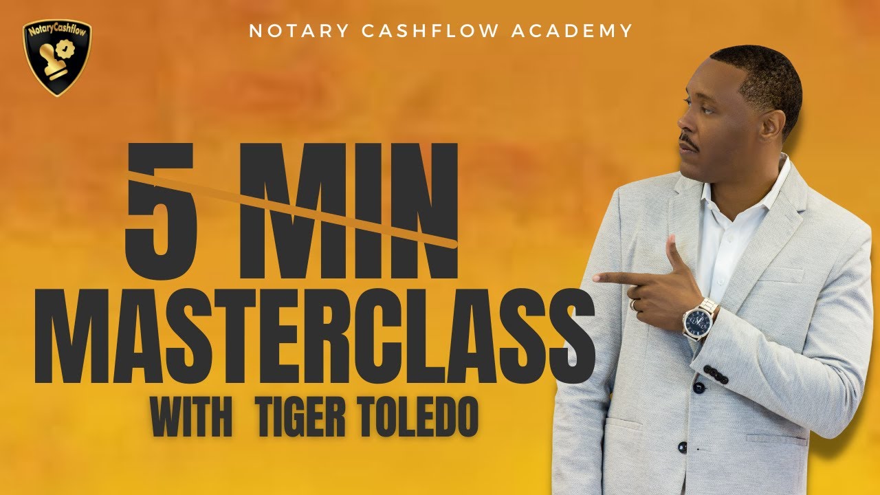 Quick Notary CashFlow Tip with Tiger Toledo