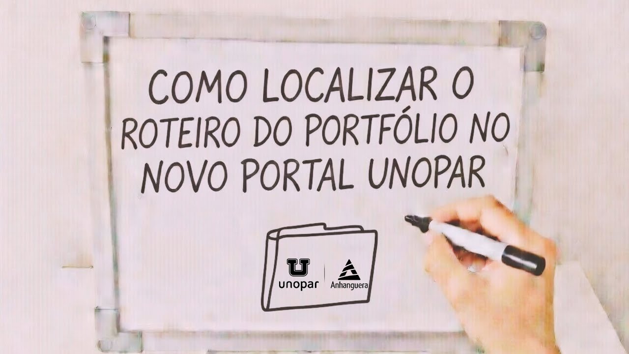 Roteiro de PORTFÓLIO não LOCALIZADO no Portal ANHANGUERA 