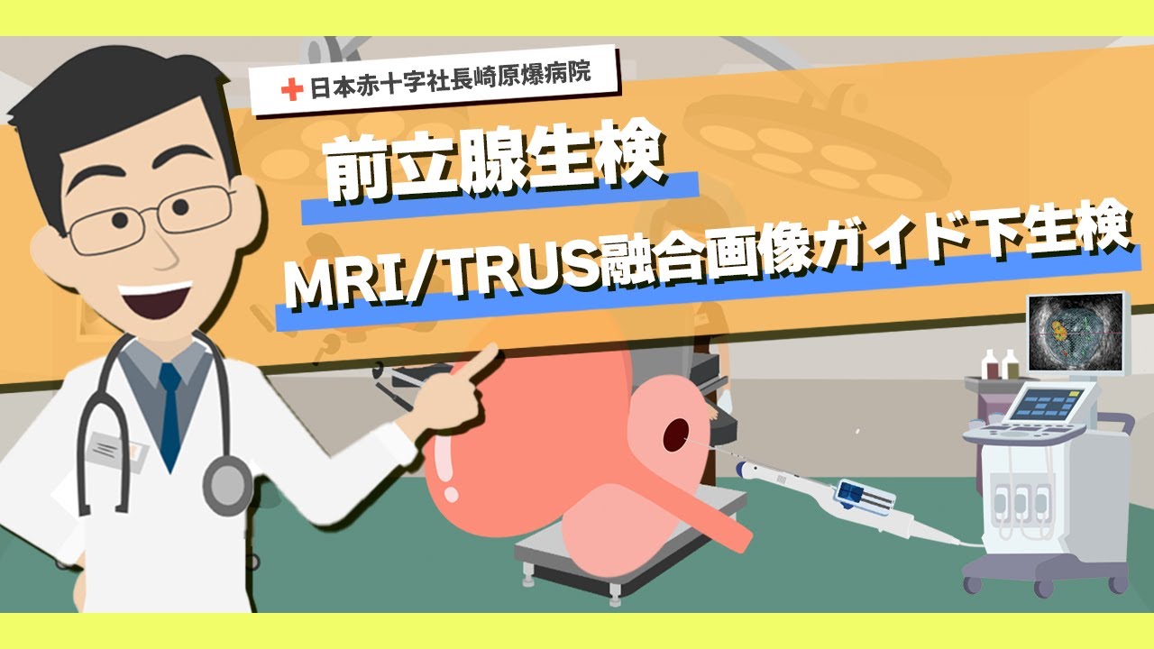 前立腺生検（MRI/TRUS融合画像ガイド下前立腺生検）を受けられる患者様に向けた説明動画