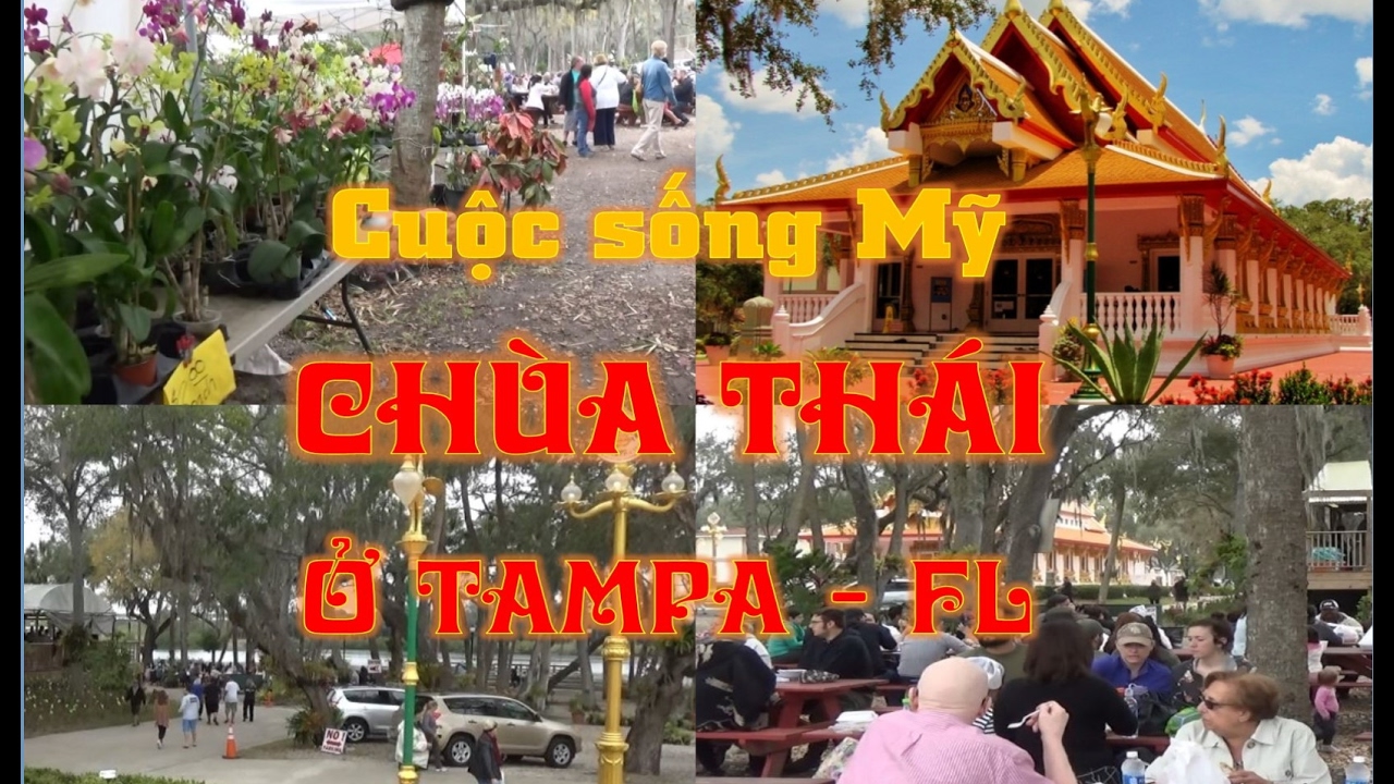 CHỢ QUÊ trong CHÙA THÁI ở TAMPA FL (Cuộc sống Mỹ - Vlog 33)